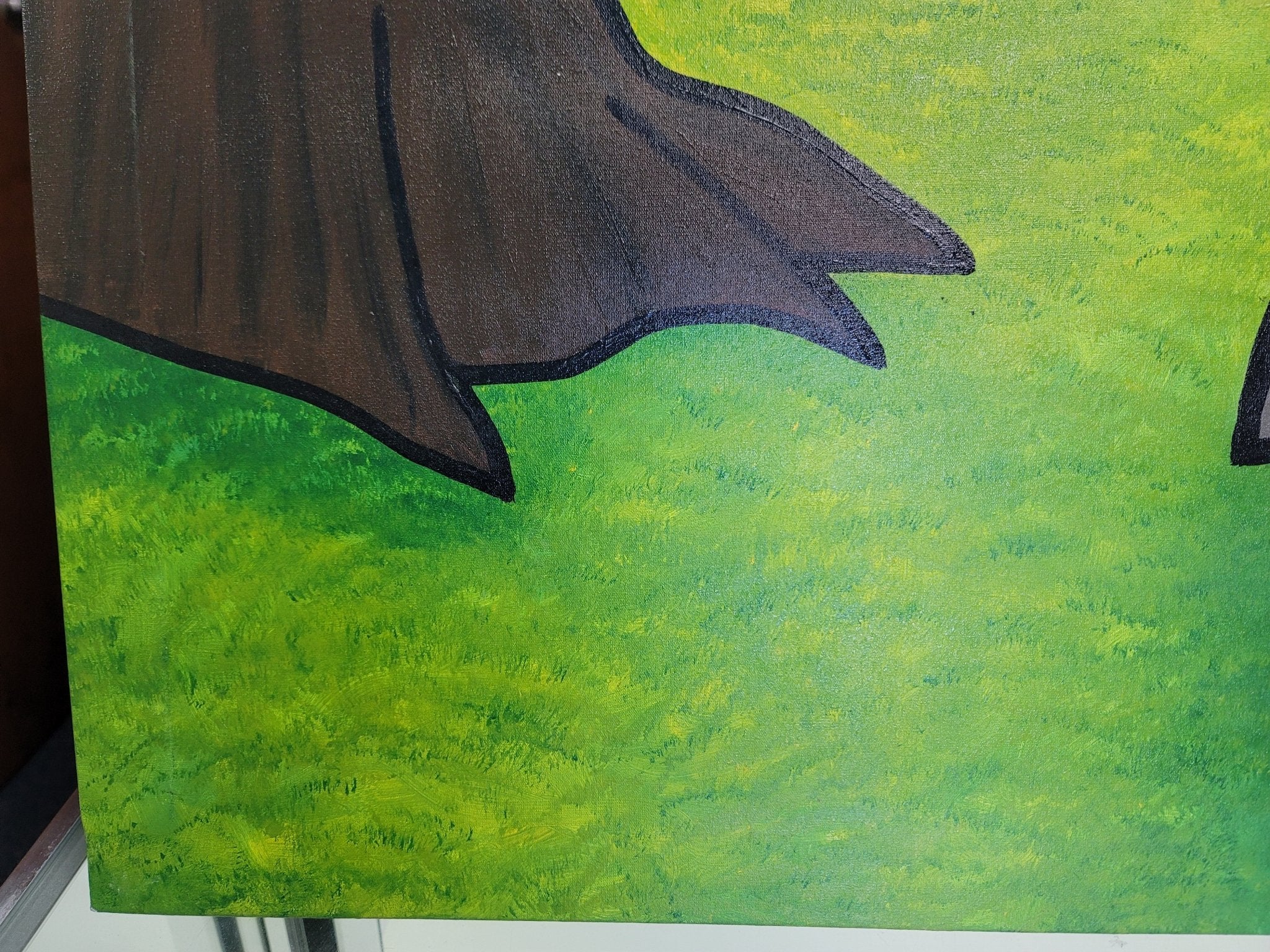 New Walmiru Original Faceless Painting on Canvas - Lovers 36" x 60" - Falcon Restaurant Supply - 5