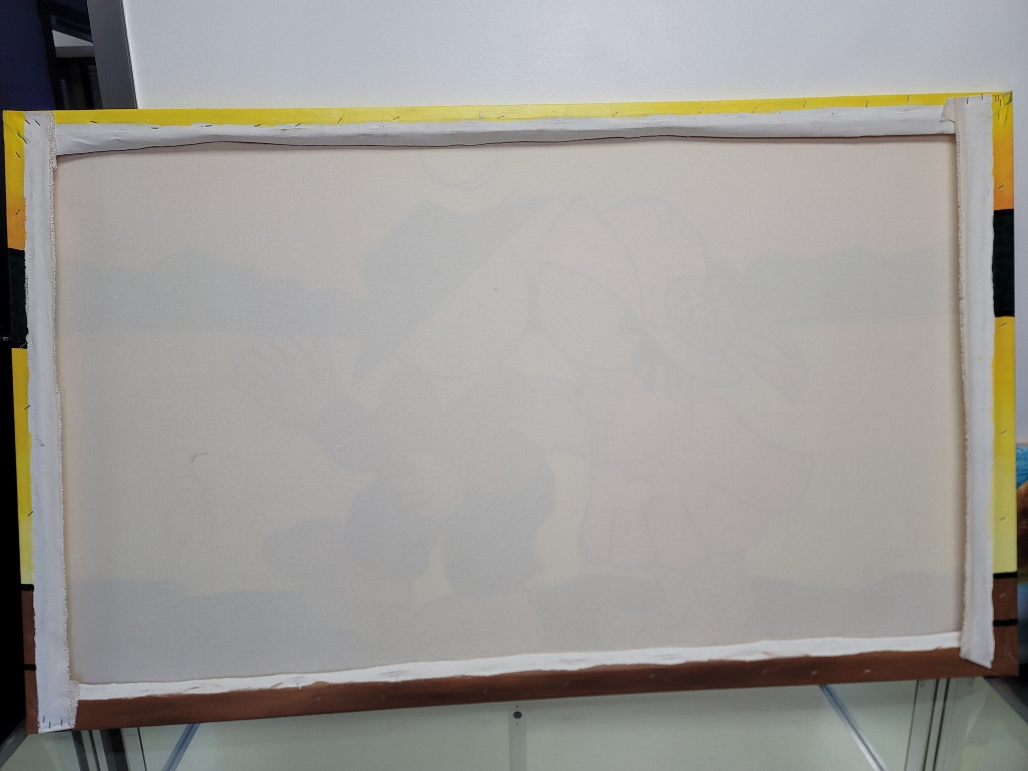 New Walmiru Original Faceless Painting on Canvas - Couple 36" x 60" - Falcon Restaurant Supply - 6