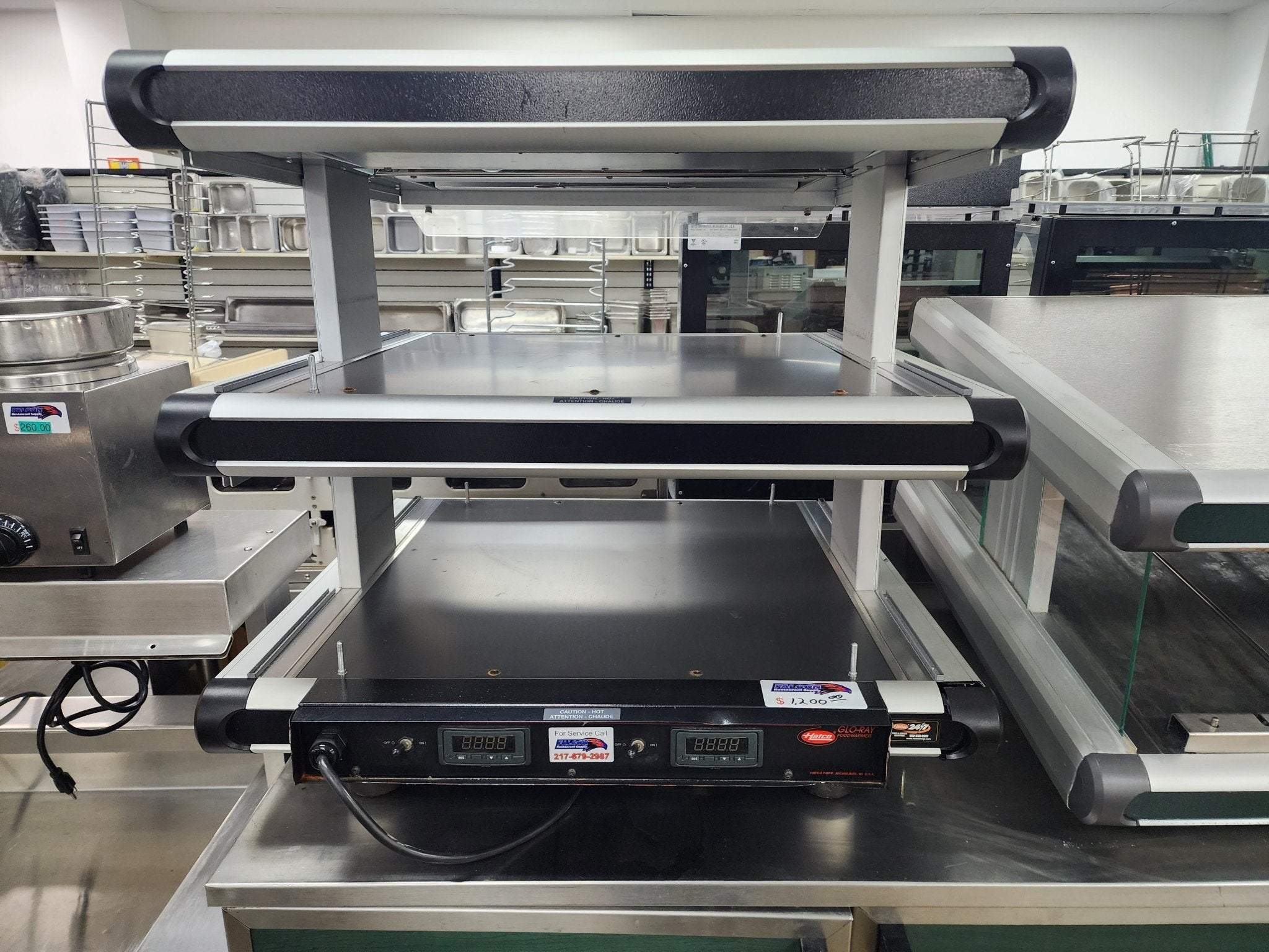 Used Hatco 30" Self Service Countertop Heated Display Warming Shelf - Falcon Restaurant Supply - 1