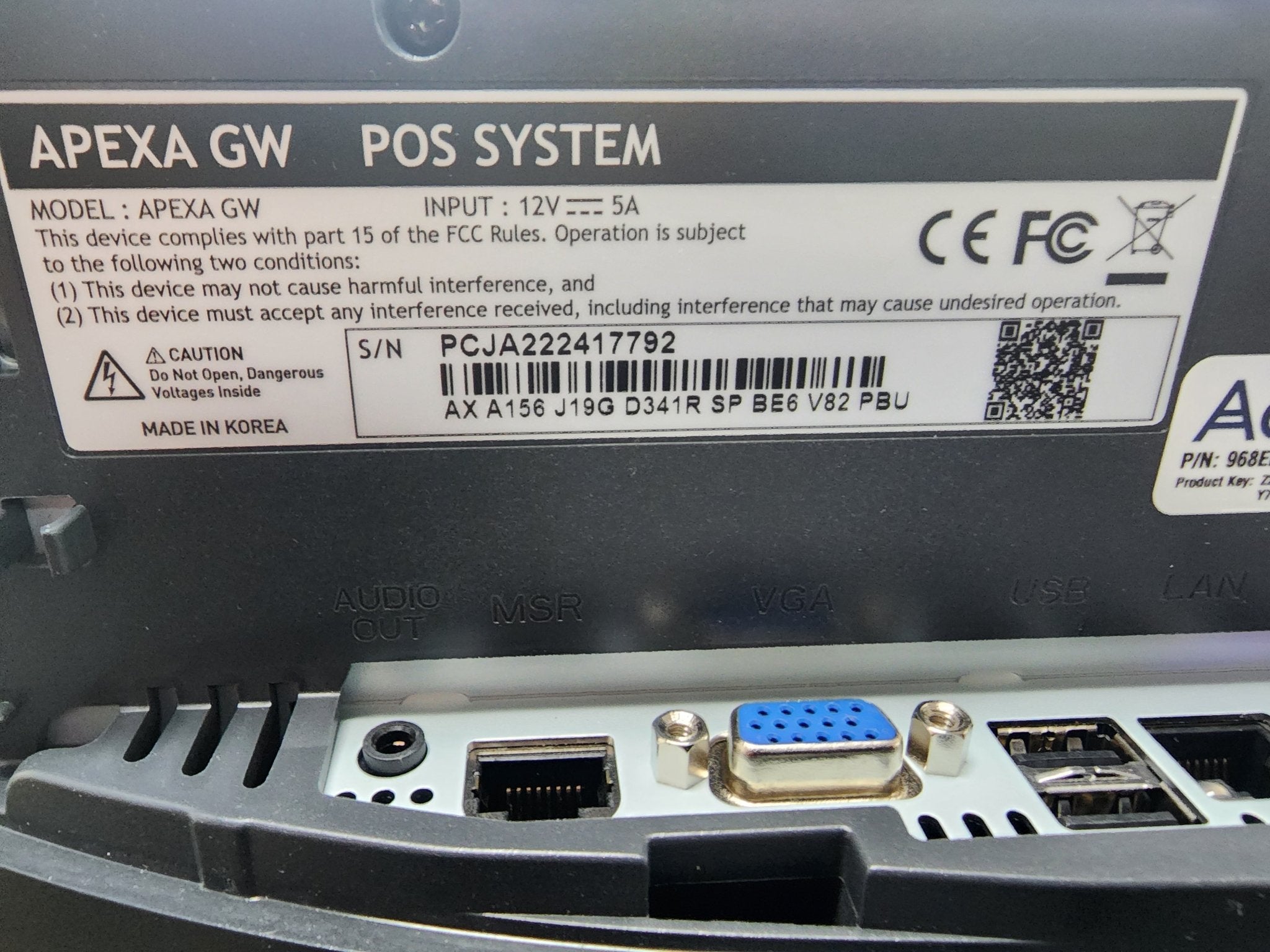 Used SpotOn Apexa GW POS