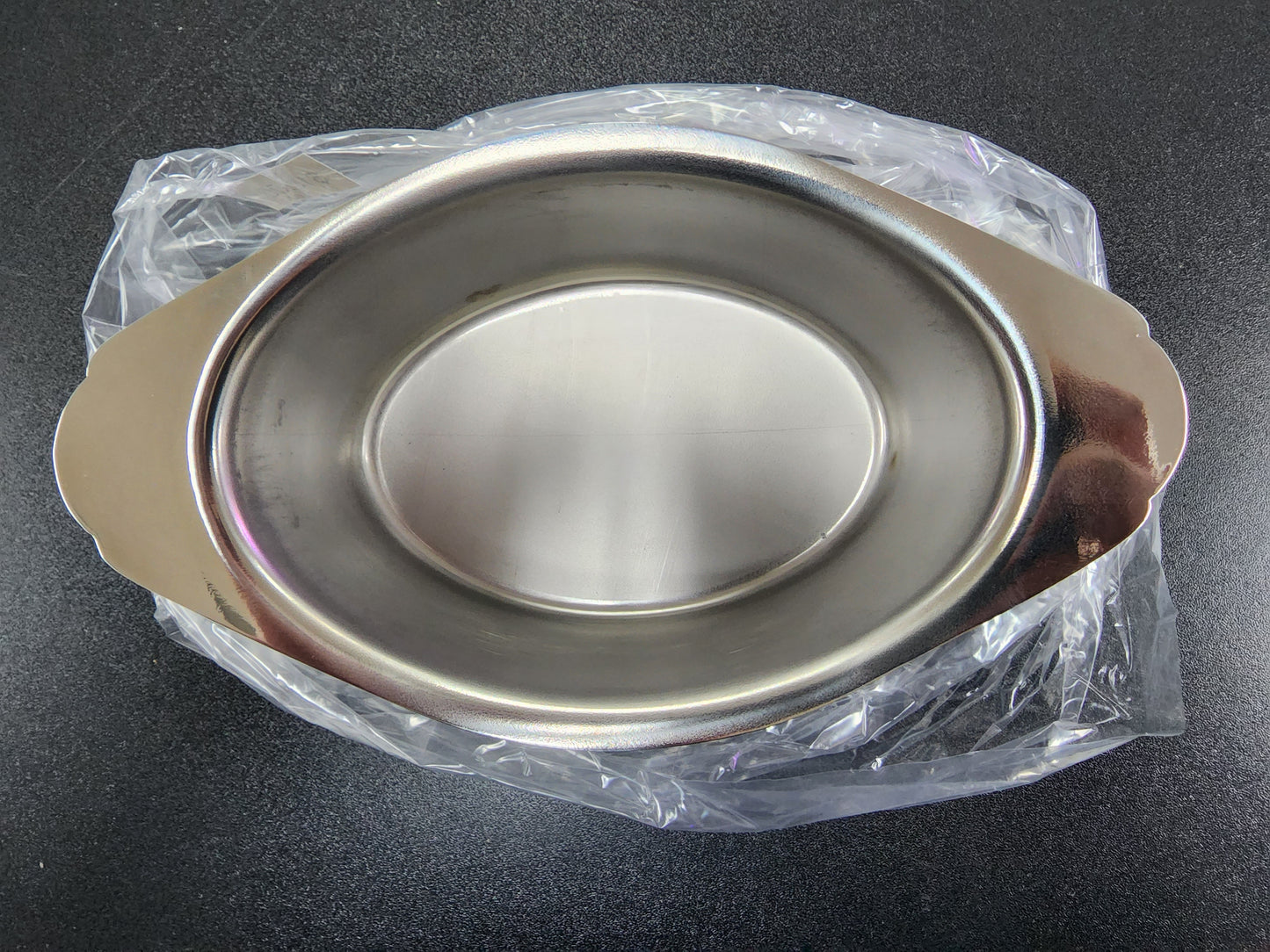 New Capco Oval individual Casserole Dishes w/lid Stainless Steel 18/8 SS 8 X 4 X 2.5”