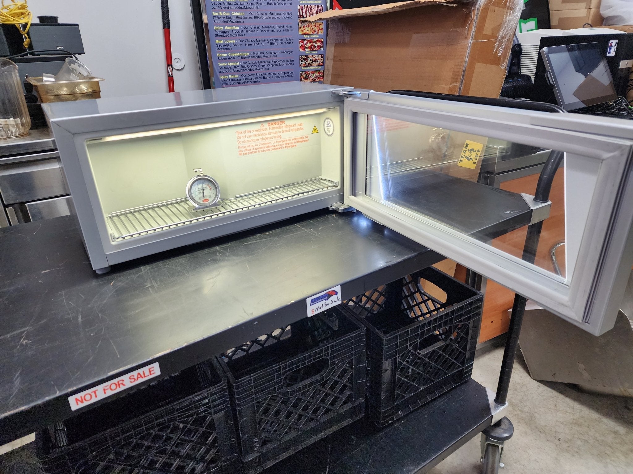 Red Bull Mini display countertop refrigerator - Falcon Restaurant Supply - 9