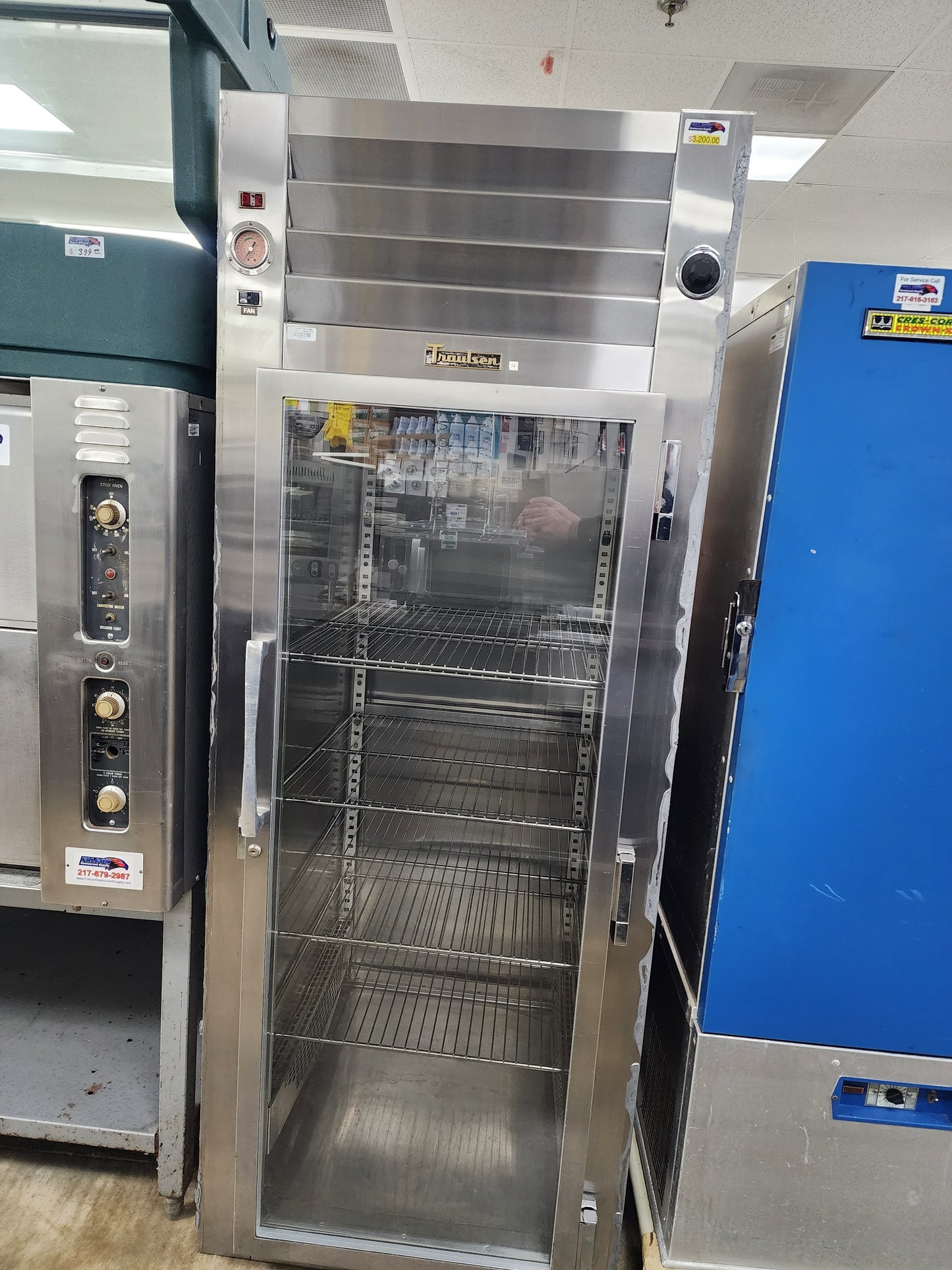 Used Traulsen Stainless Steel RHF132WP Glass Door Single Section Reach In Pass-Thru Heated Holding Cabinet