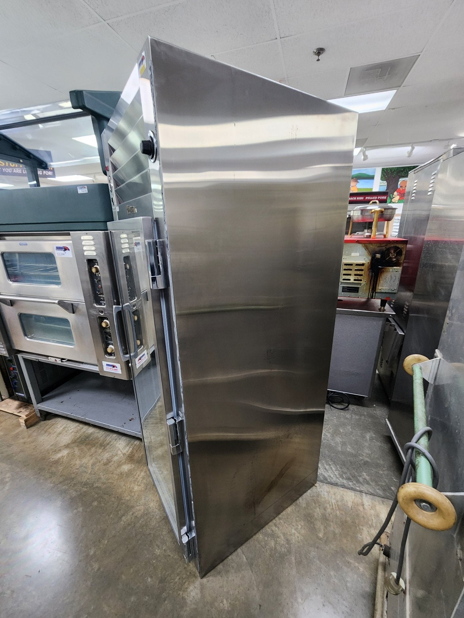 Used Traulsen Stainless Steel RHF132WP Glass Door Single Section Reach In Pass - Thru Heated Holding Cabinet - Falcon Restaurant Supply - 3