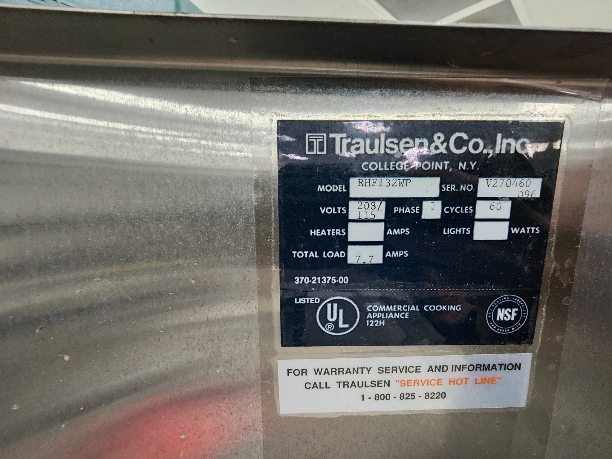 Used Traulsen Stainless Steel RHF132WP Glass Door Single Section Reach In Pass - Thru Heated Holding Cabinet - Falcon Restaurant Supply - 6