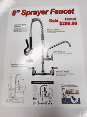 New Sprayer Faucet 8" 25" Sprayer