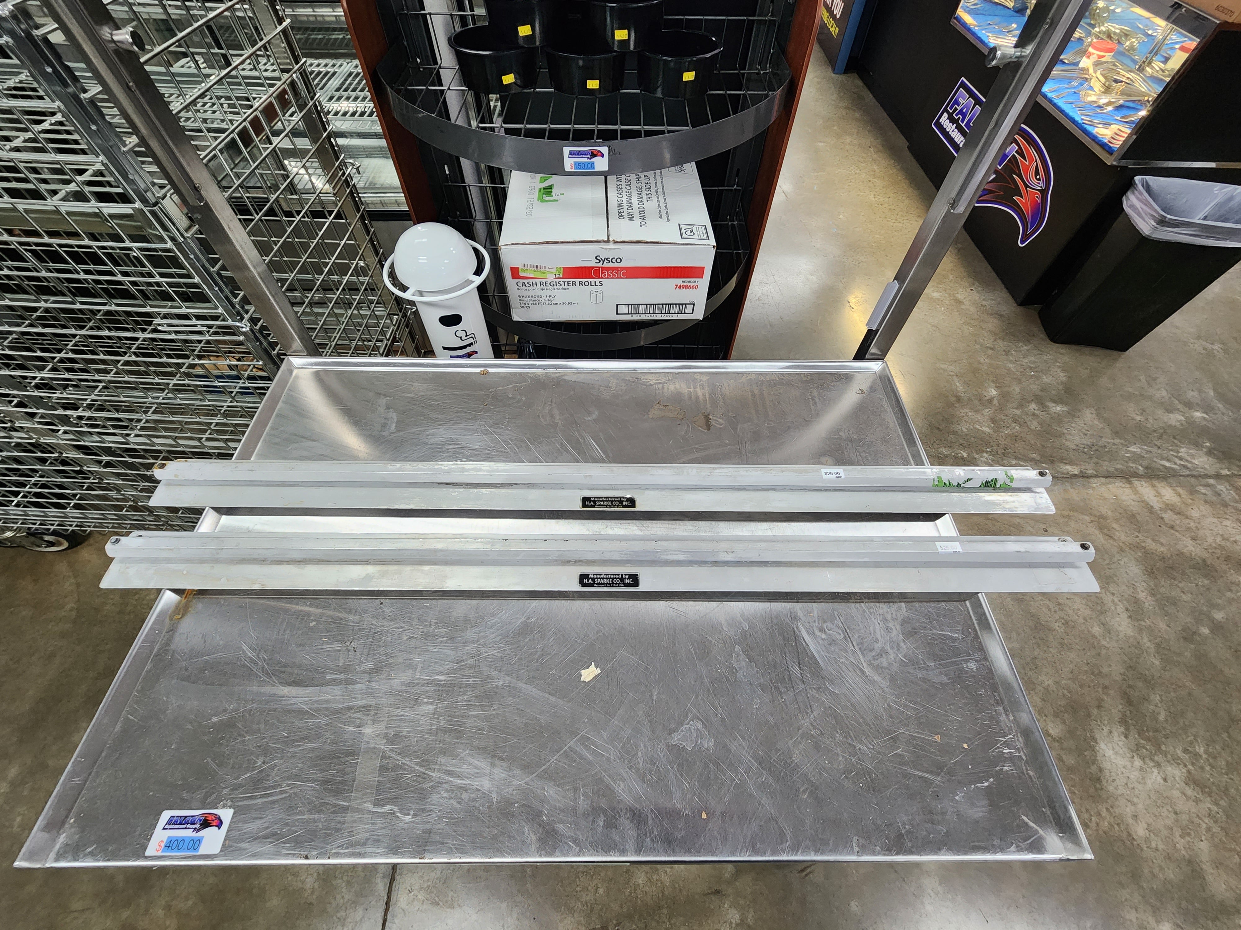 Used H.A. Sparke 44" Order Slide Rail