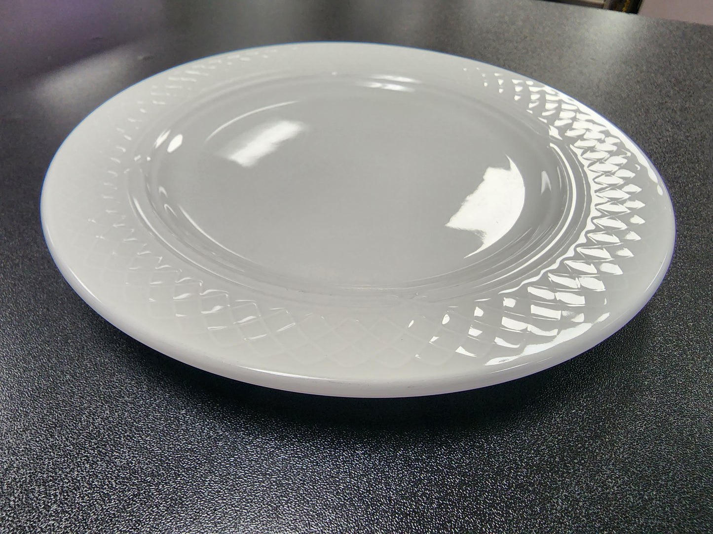 Used Homer Laughlin Kensington Ameriwhite 8 1/8" Bright White China Plate