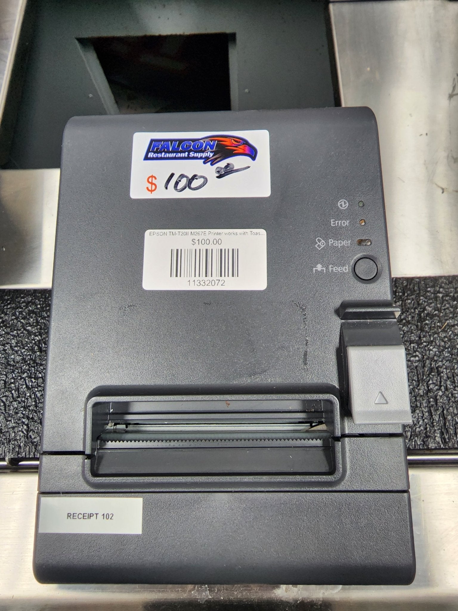 Used EPSON TM - T20II M267D Printer works with Toast POS - Falcon Restaurant Supply - 1