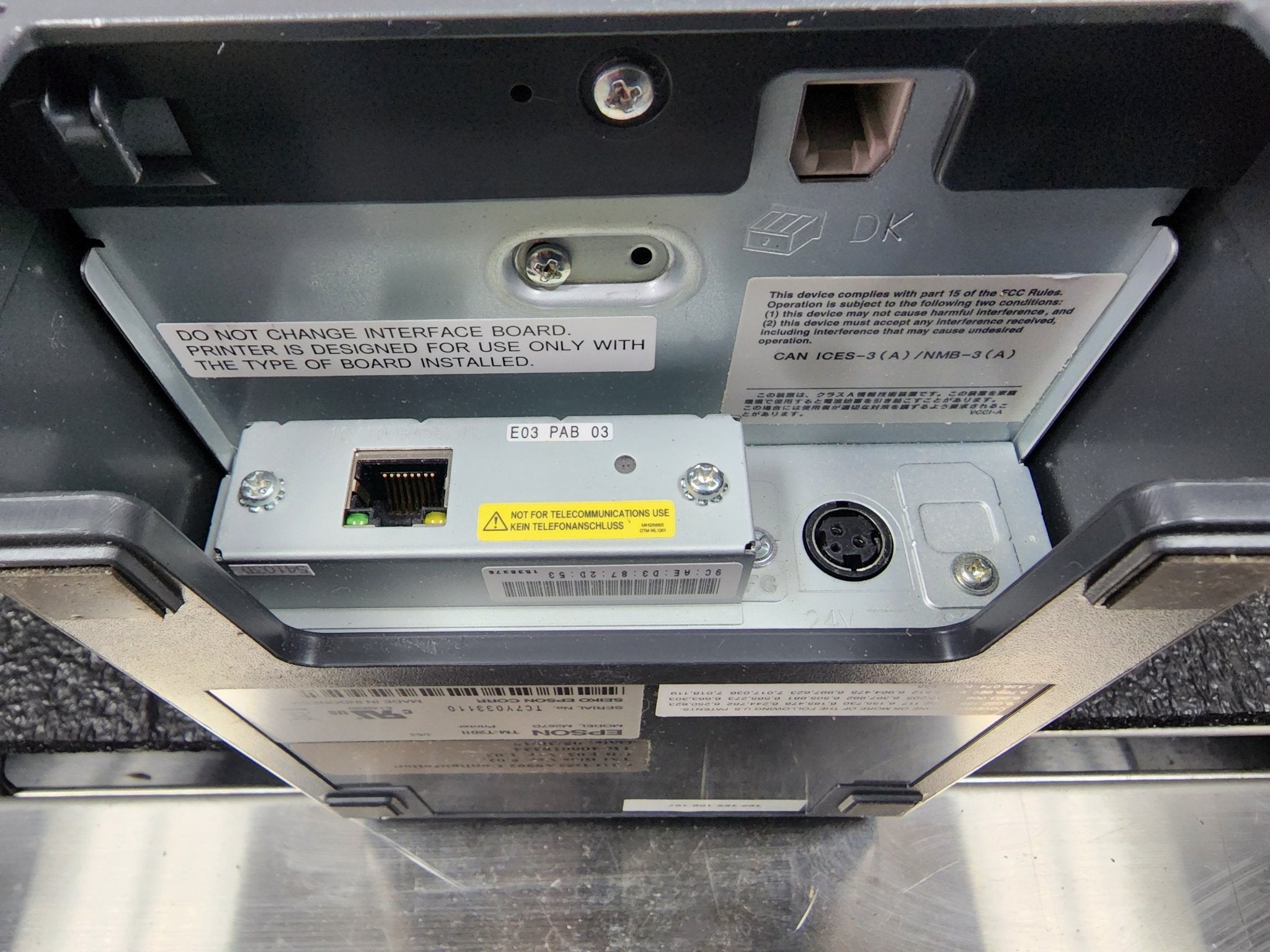 Used EPSON TM - T20II M267D Printer works with Toast POS - Falcon Restaurant Supply - 2