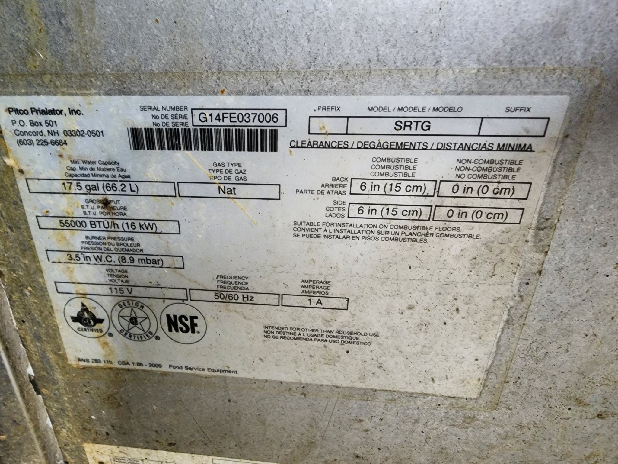 Used Pitco SRTG Single Well Pasta Rethermalizer - Cooker "Gas" - Falcon Restaurant Supply - 3