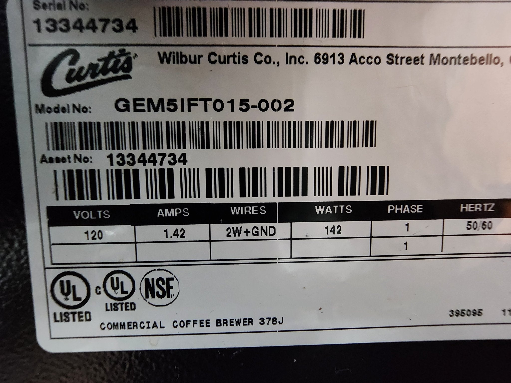 Used Curtis GEM5IFT015 - 002 Coffee Pods Warmer W/2 Server Decanters - Falcon Restaurant Supply - 4