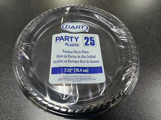 New Solo P75E-0099 7 1/4" Black Premium Party Plastic Plate - 1000/Case