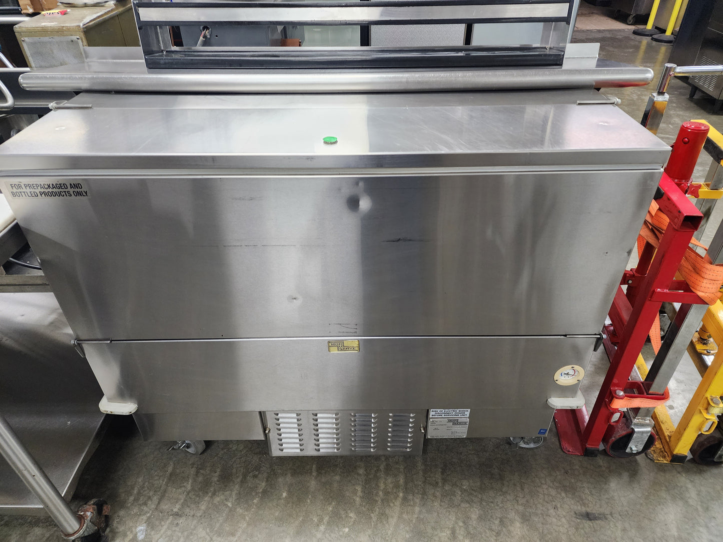 Used 49" Mod U Serve MCT-SM2 Commercial Stainless Milk Cooler 12 Case