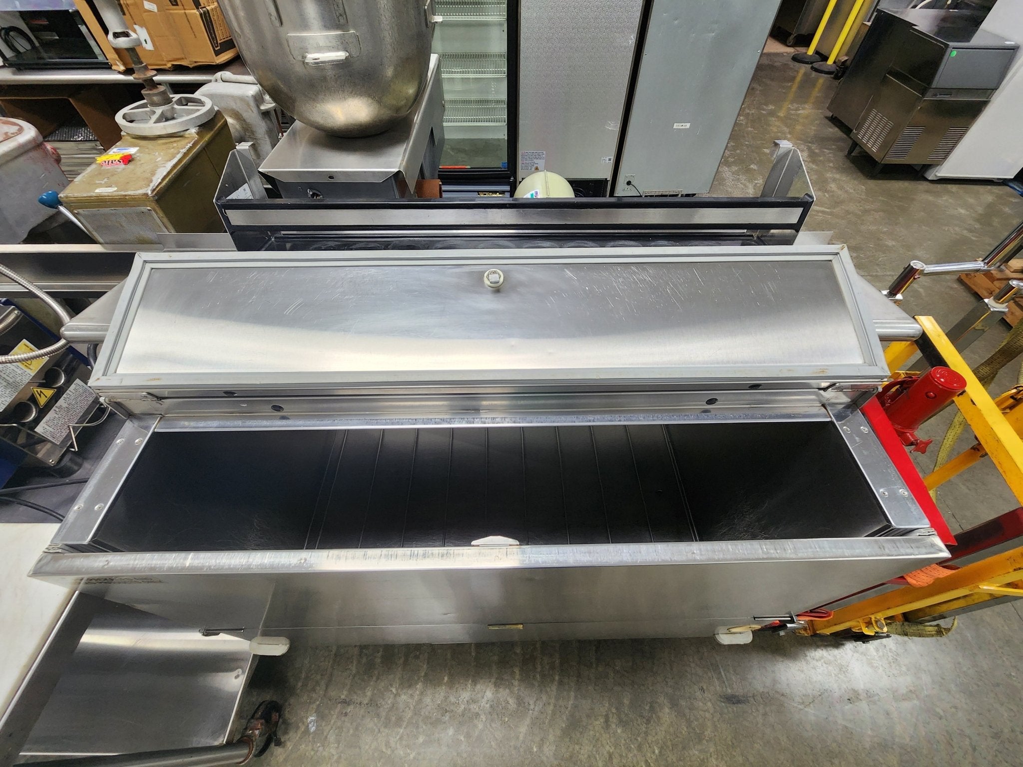 Used 49" Mod U Serve MCT - SM2 Commercial Stainless Milk Cooler 12 Case - Falcon Restaurant Supply - 3