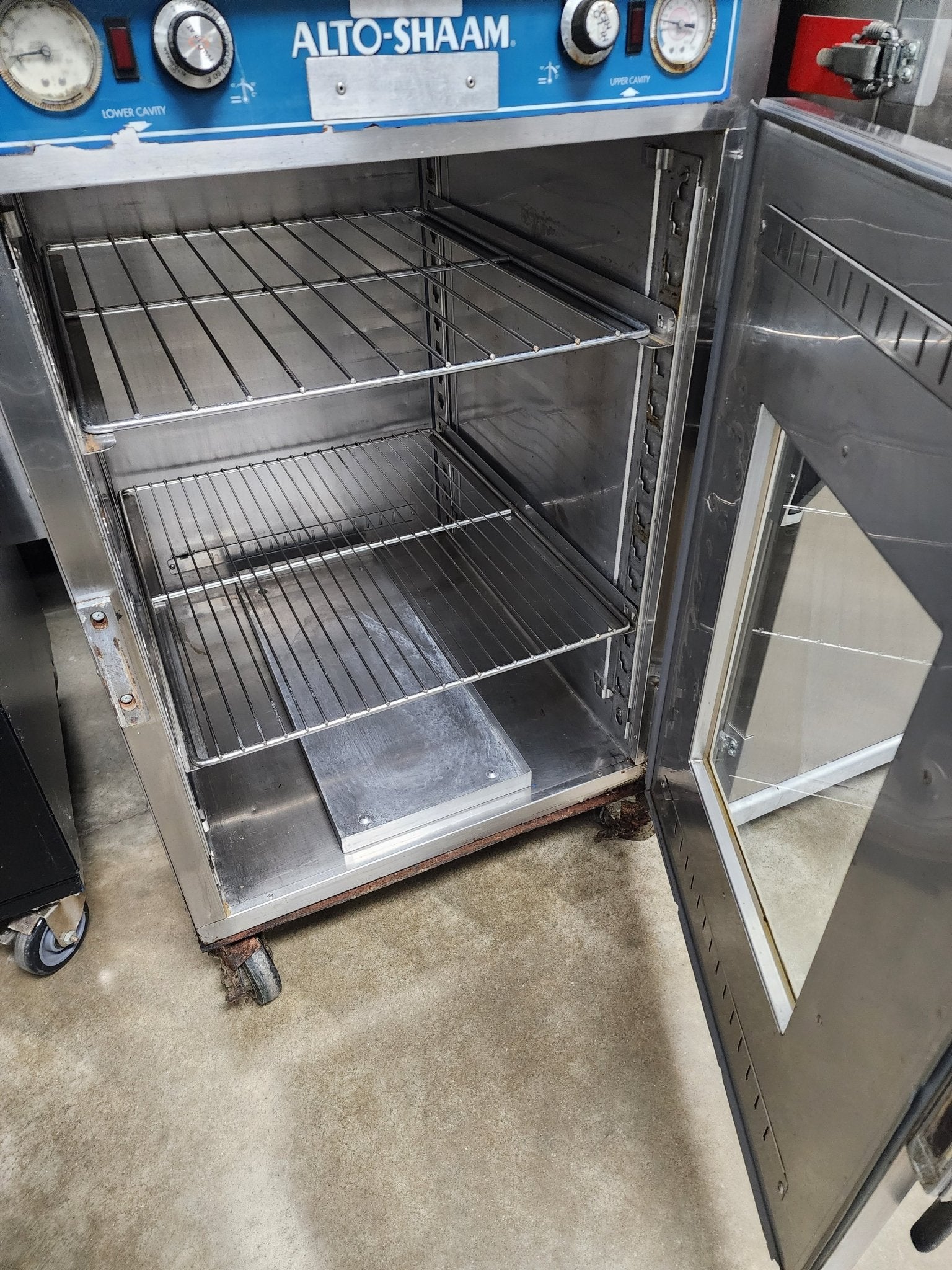 Used Alto - Shaam 1000 - UPS/VSI Heated Double Holding Pass - Thru Warmer Cabinet - Falcon Restaurant Supply - 3