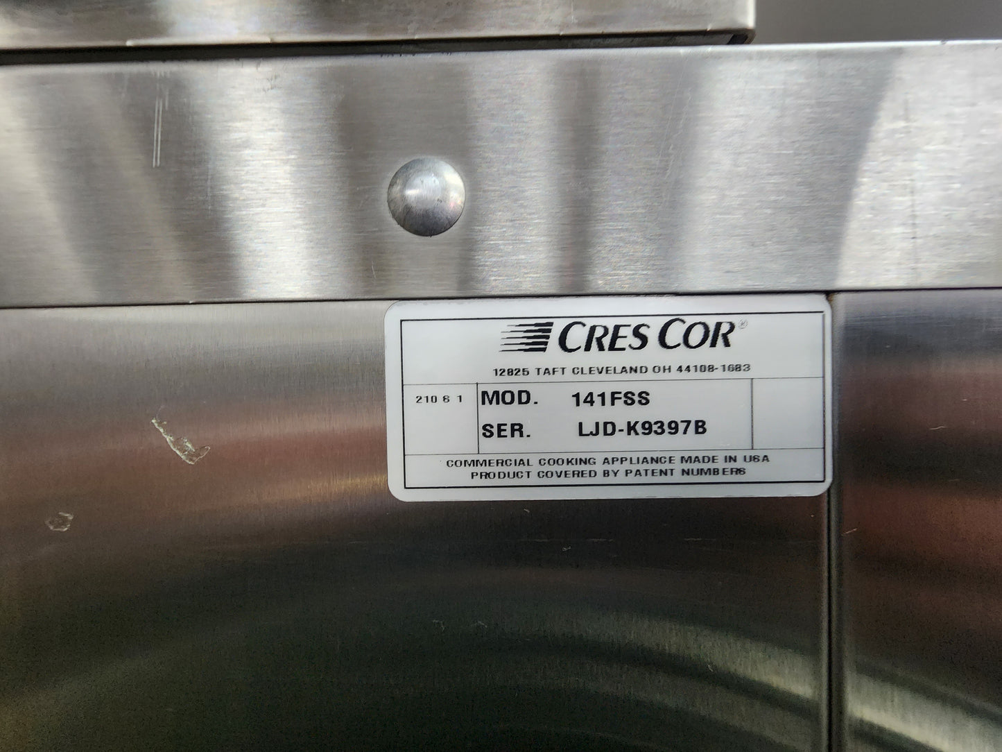 Used Cres Cor 0071 090 ACB & 141FSS Roast & Hold Cabinet 220V