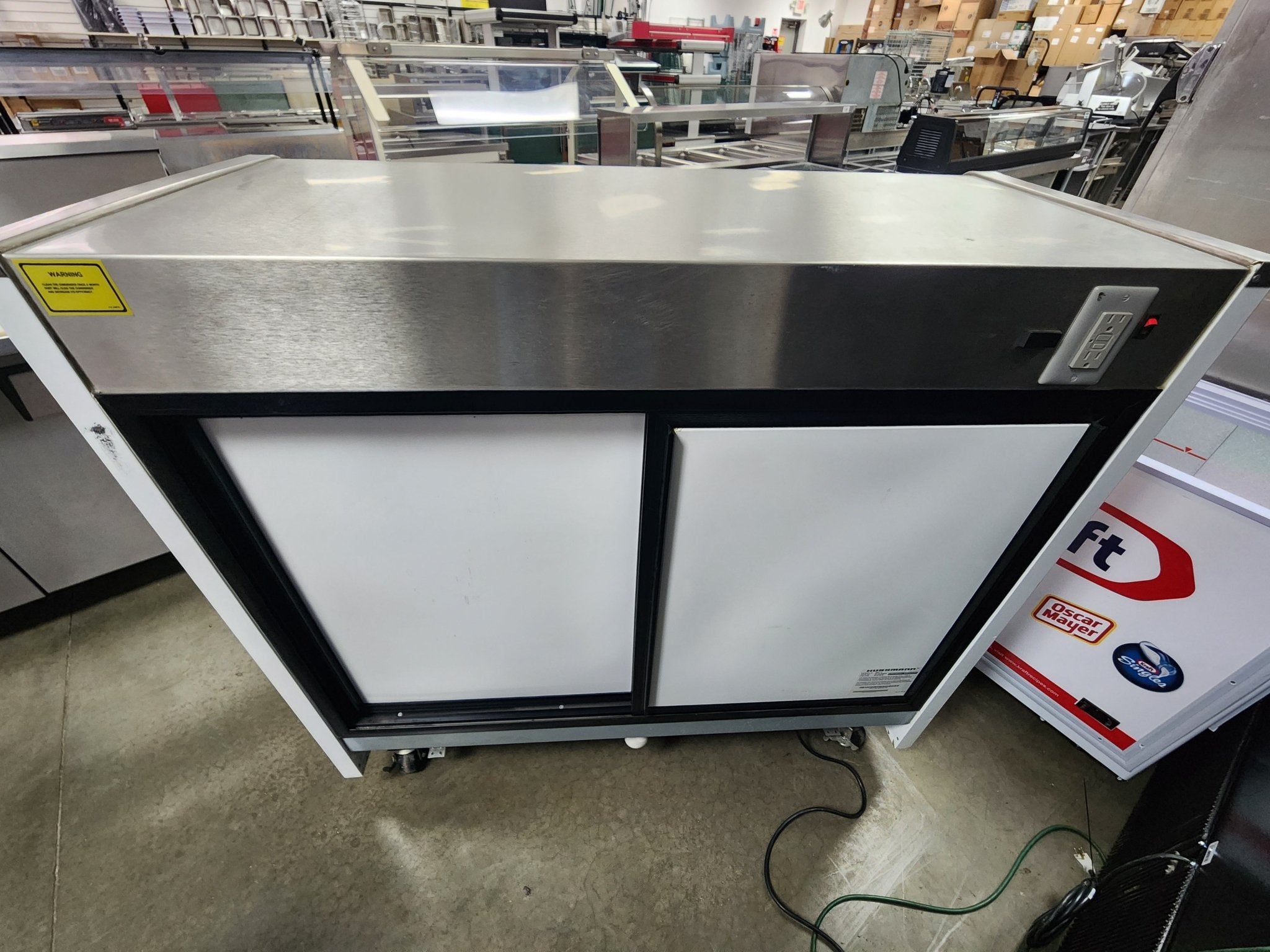 Used Hussmann NAV - 4 - High Volume Service Deli Merchandiser, Curved Glass - Falcon Restaurant Supply - 4