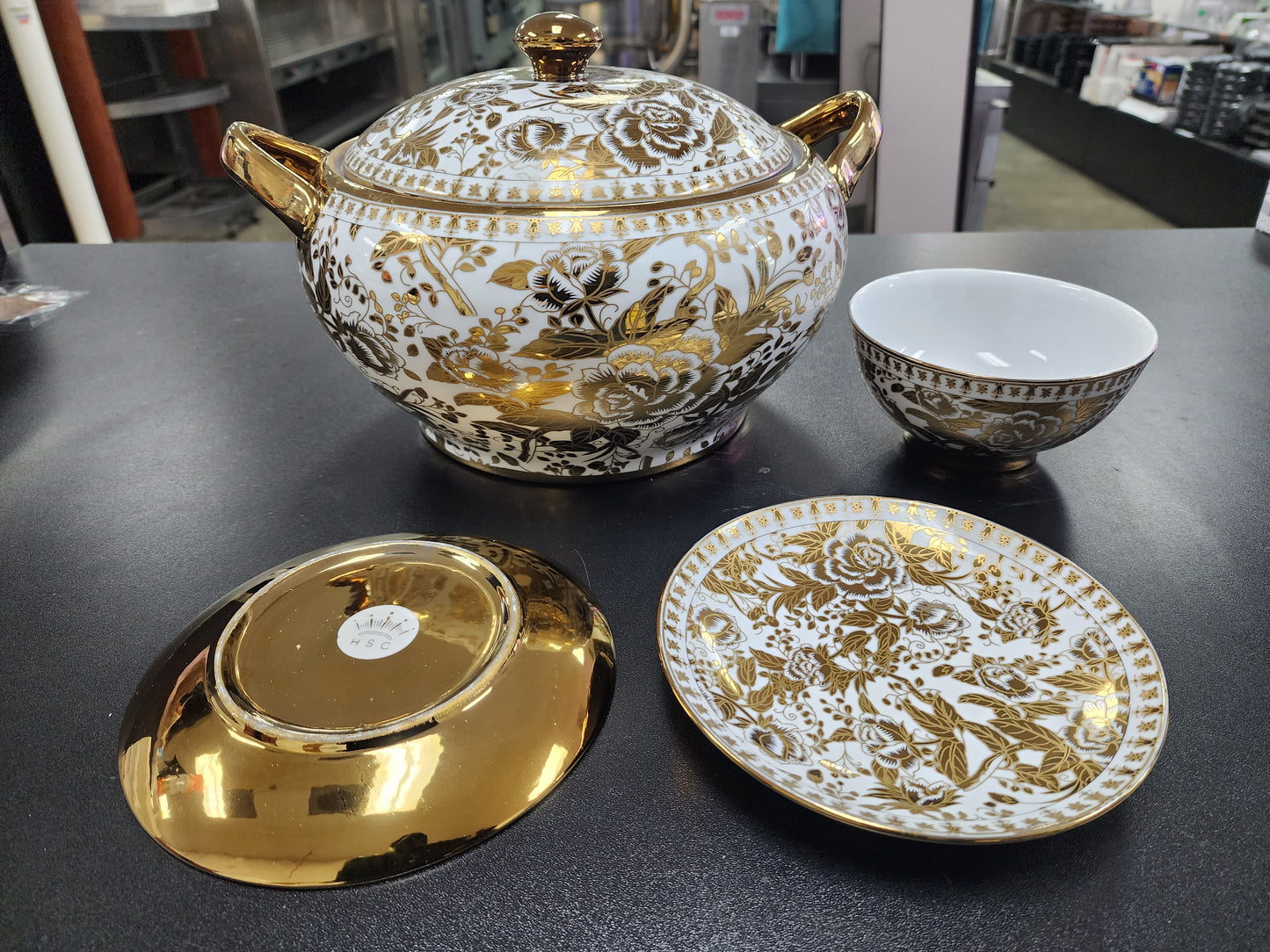 Used Fine Porcelain set gold plated C IP