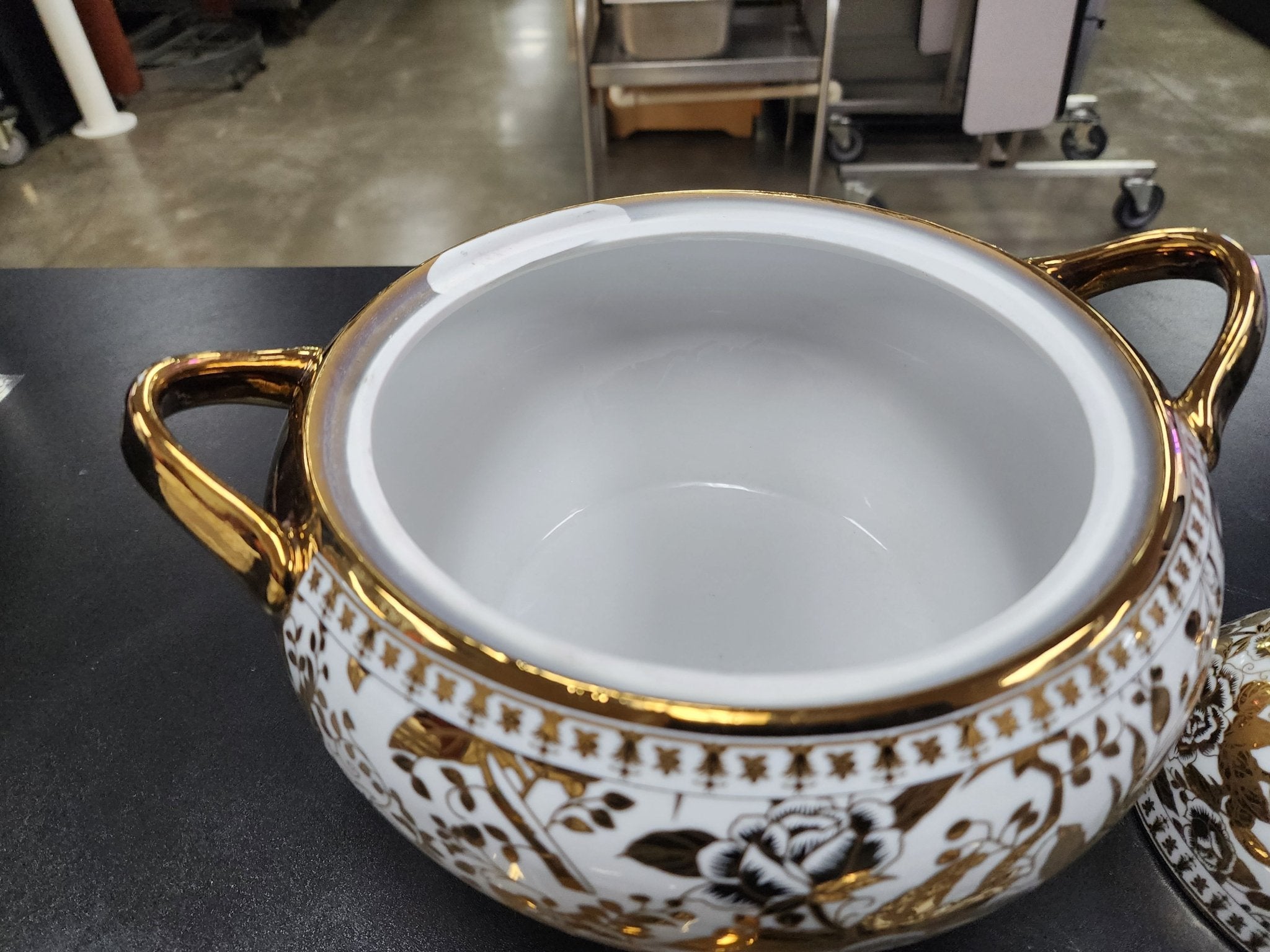 Used Fine Porcelain set gold plated C IP - Falcon Restaurant Supply - 8