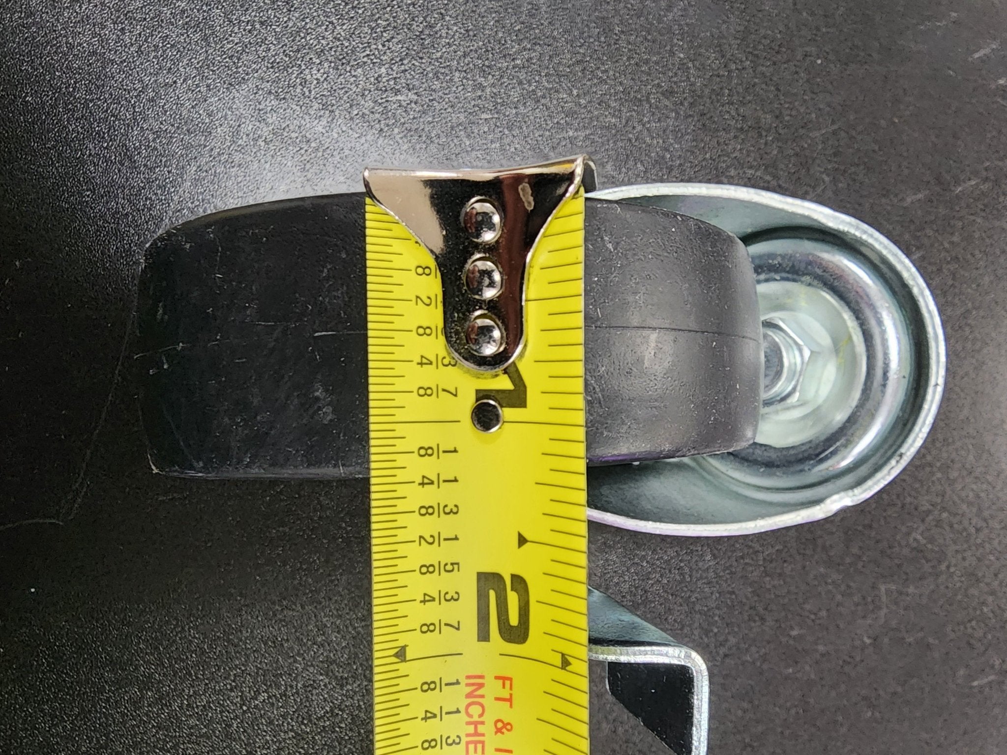 New 4" Swivel Threaded Stem Caster Wheel with Brake - 1/2" - 13 x 1 1/2" Stem, 240 lb. Capacity - Falcon Restaurant Supply - 3