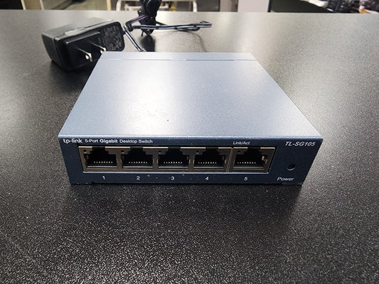 Used TP-Link TL-SG105 | 5 Port Gigabit Unmanaged Ethernet Network Switch