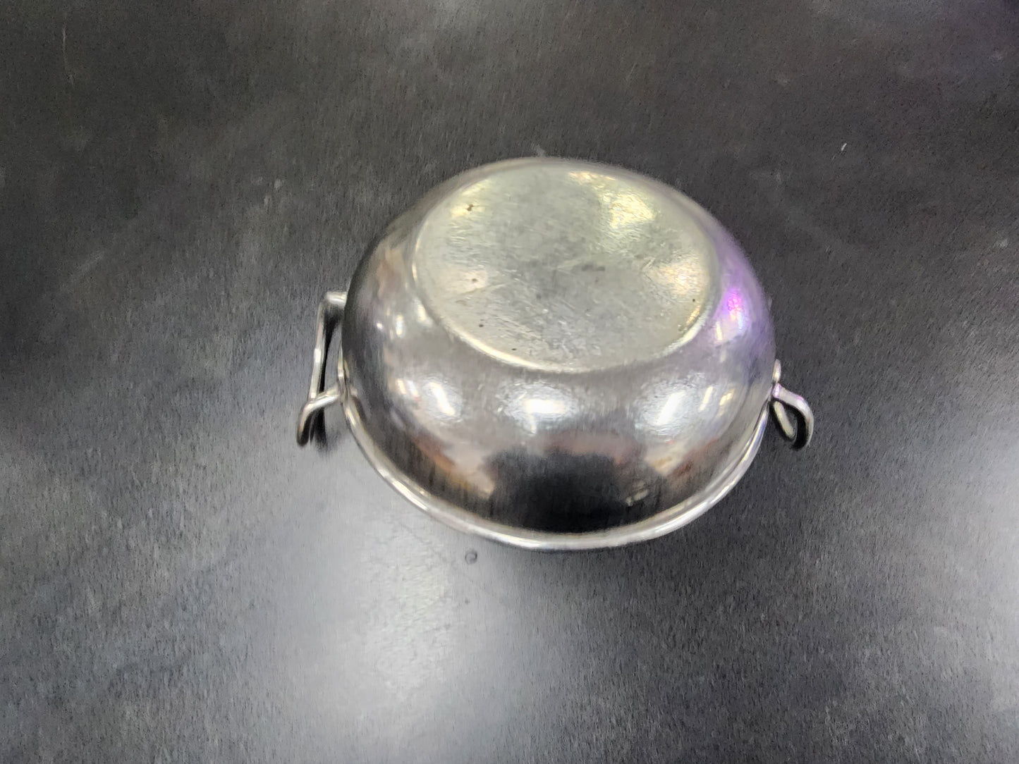 Used Small Stainless Steel Fry Pan w/Two handles 6 3/4"