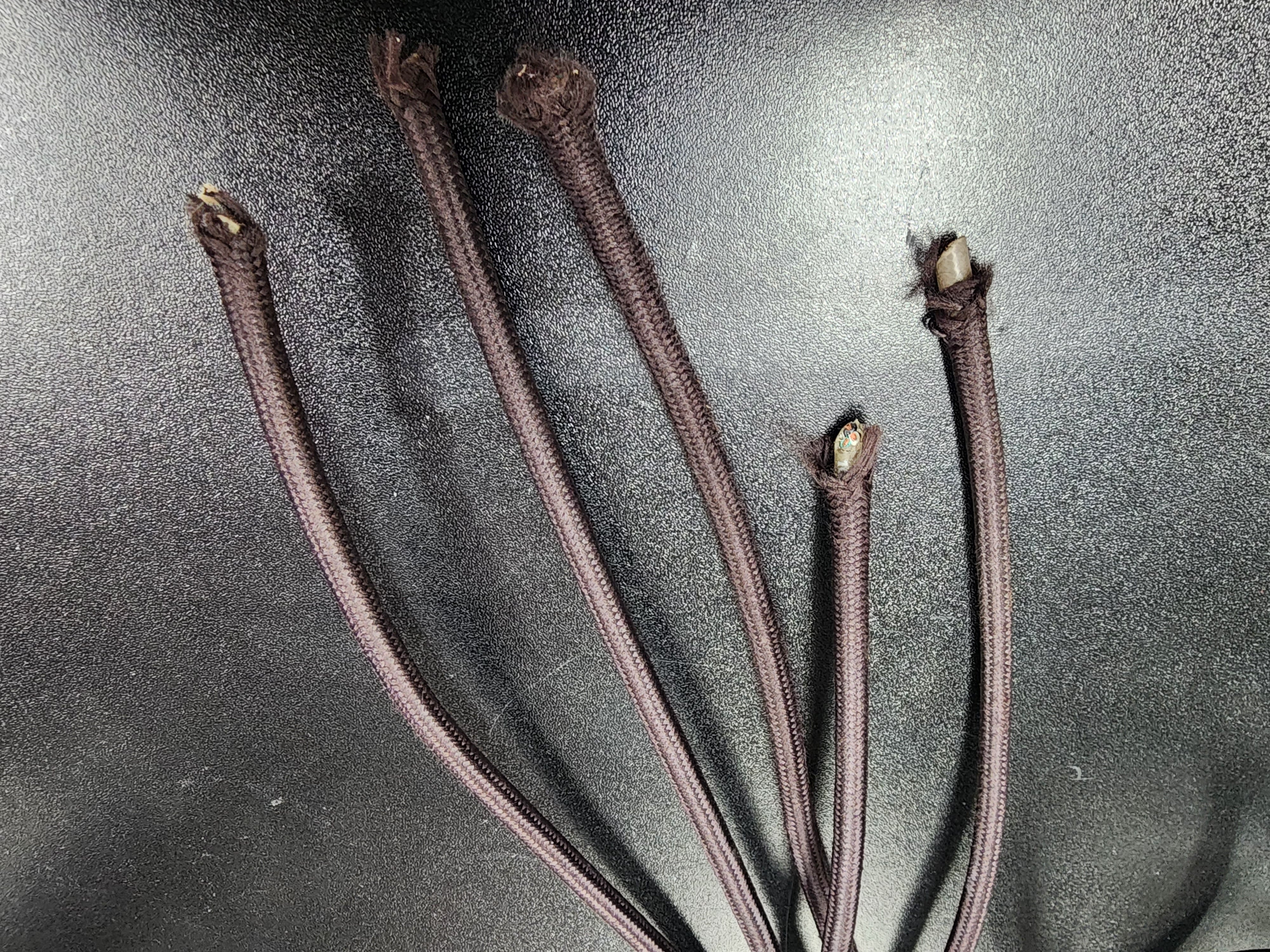 Used Vintage Adjustable Pendant Lamp Fixture Black Cage (5)