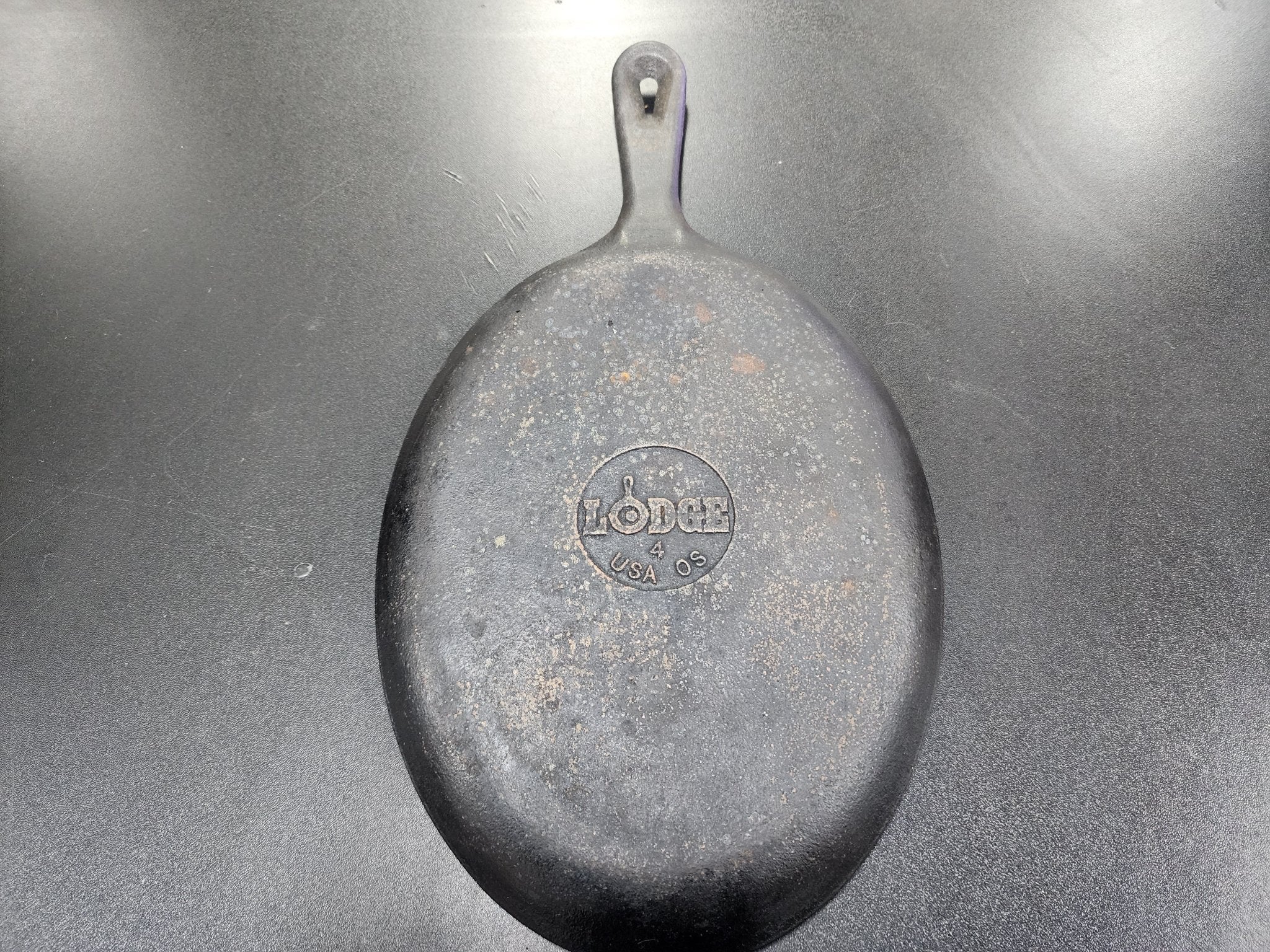 Used Lodge Cast Iron Fajita skillet, Pre - Seasoned - Falcon Restaurant Supply - 2