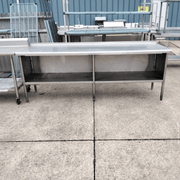 Used 96" Stainless Table - SS40 - Falcon Restaurant Supply - 1