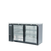 New Norpole NPGB - 60 2 Glass Door Under Bar Refrigerator Back Bar Cooler Merchandiser - Falcon Restaurant Supply - 1